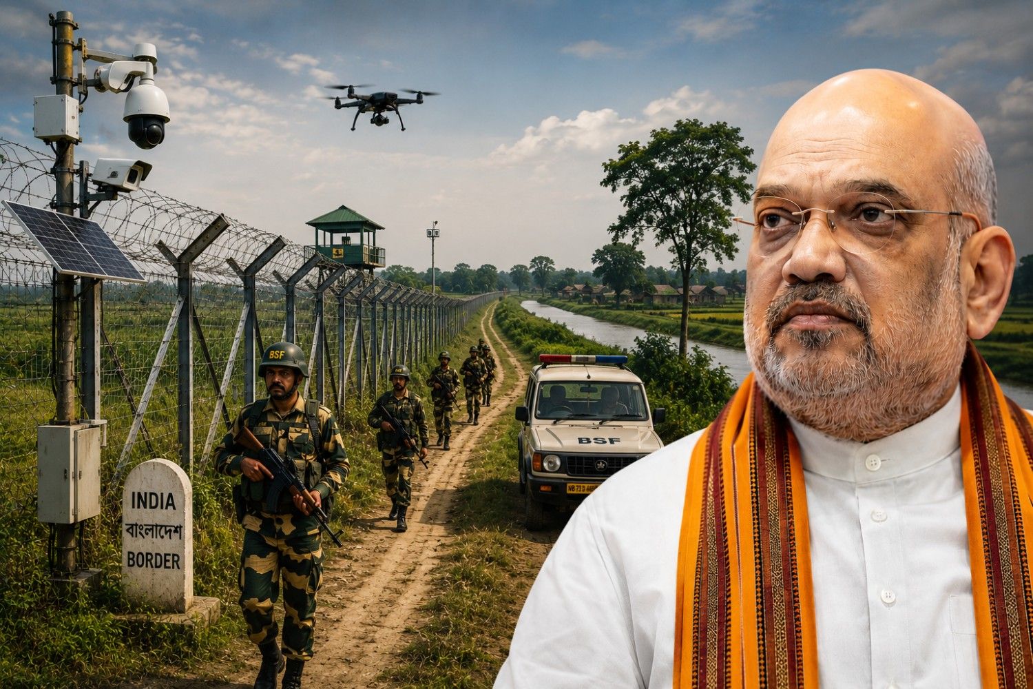 উত্তরবঙ্গে শাহর কড়া বার্তা, সীমান্তে কোনও ঢিলেমি নয়