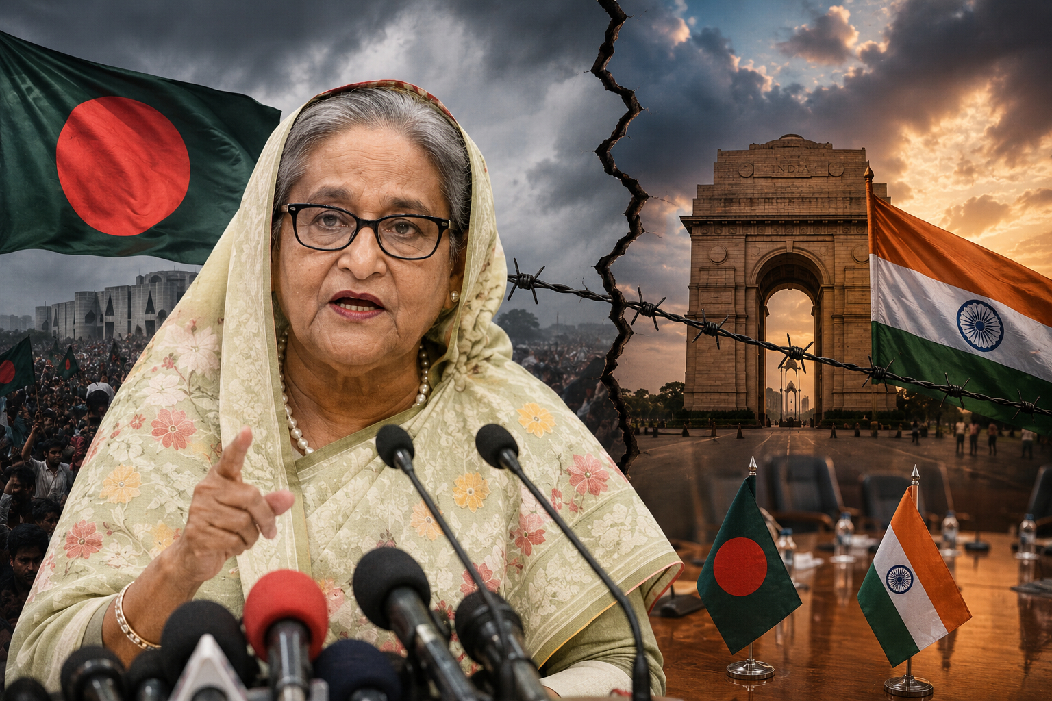 হাসিনার বৈঠকেই বাড়ছে দিল্লি-ঢাকা চাপ?