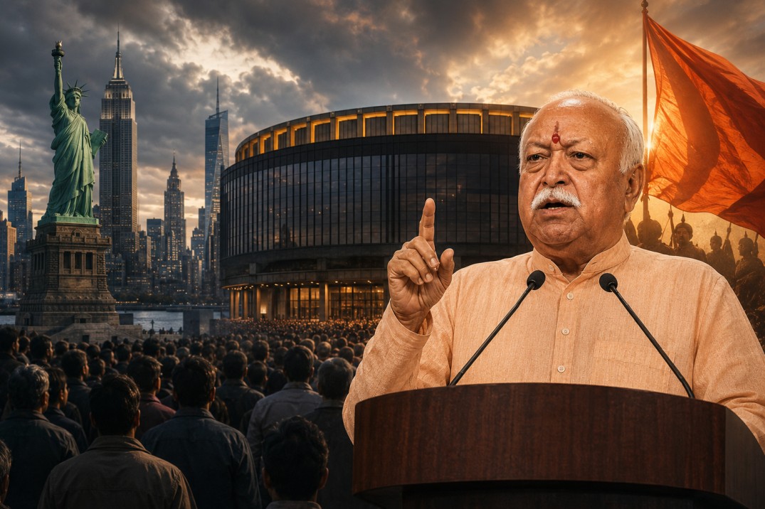 ‘আরএসএস হিন্দুদের প্রতিনিধি নয়’, নিউ ইয়র্কে ভাগবতের সভা ঘিরে তীব্র বিতর্ক