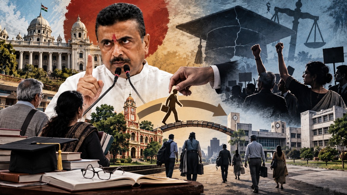 বিশ্ববিদ্যালয়ে শিক্ষক-কর্মী বদলির বিল পাশ, ঘাটতি মেটানোর যুক্তি শুভেন্দুর