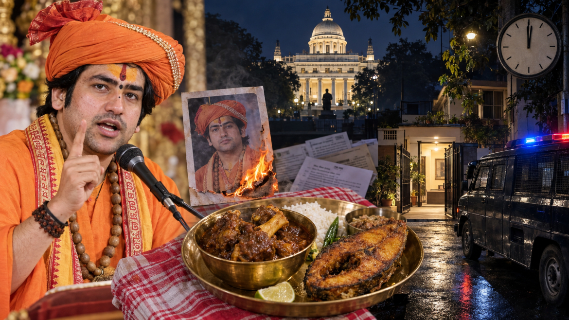নবমীর মাংস থেকে মধ্যরাতের গ্রেফতার