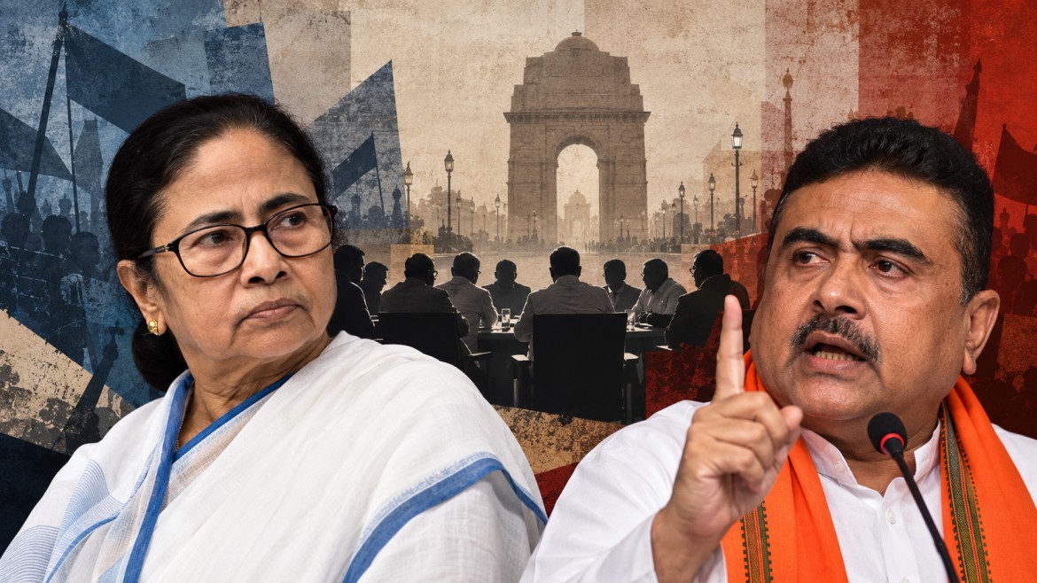 ইন্ডিয়া বৈঠকে মমতা, ‘দিমাগি নকশাল’ কটাক্ষ শুভেন্দুর