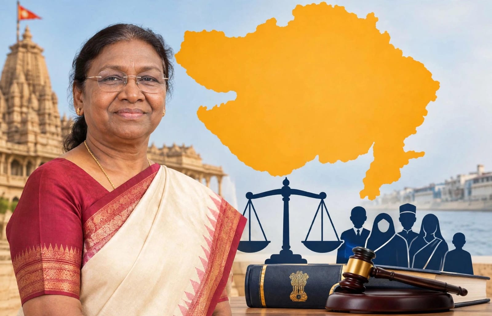 গুজরাতের অভিন্ন দেওয়ানি বিধিতে রাষ্ট্রপতির সম্মতি, উত্তরাখণ্ডের পরে দ্বিতীয় রাজ্য