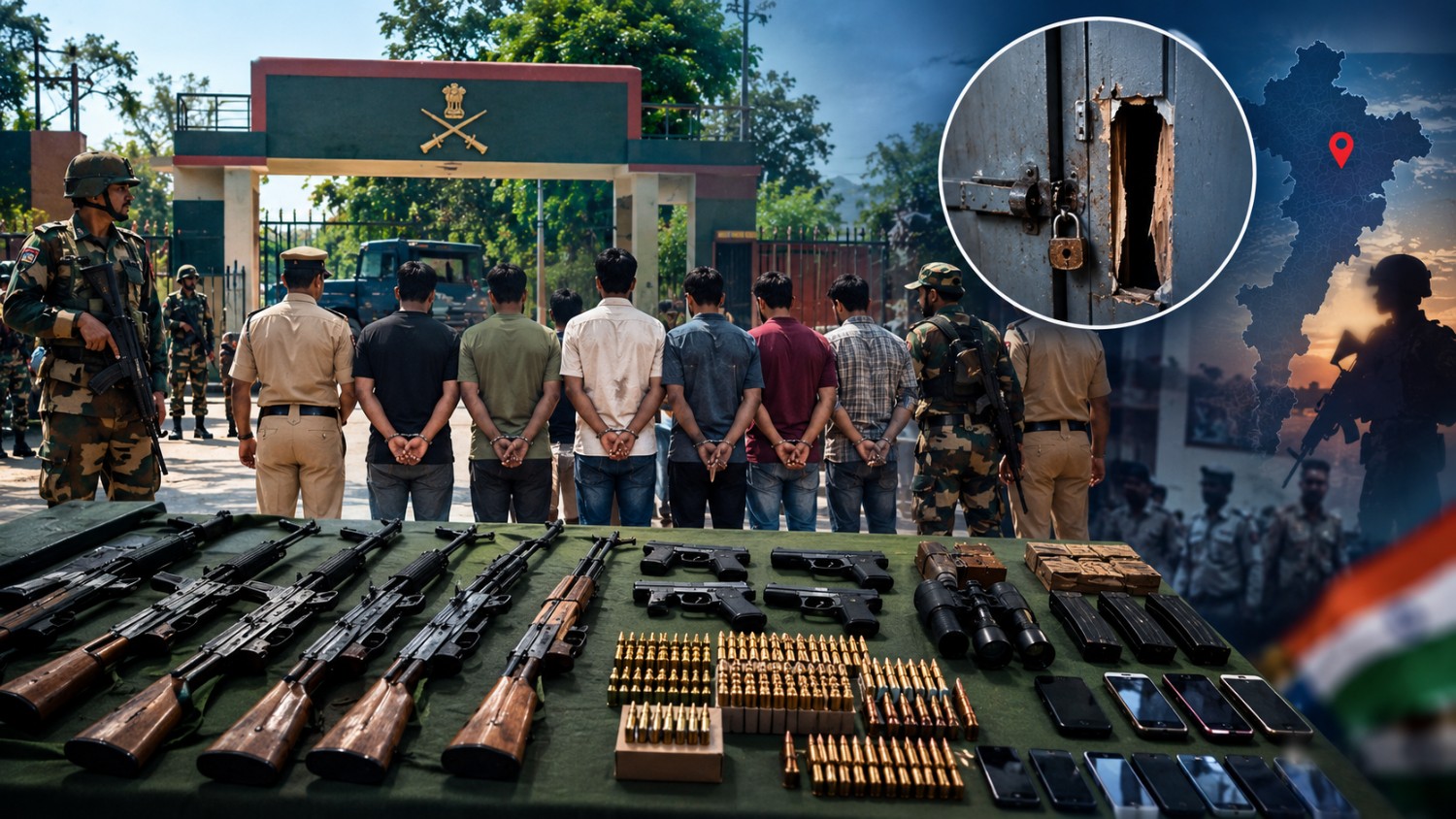 তেলেঙ্গানায় সেনার অস্ত্র চুরিতে আরও সাত গ্রেফতার, তিন জন কর্মরত সেনাকর্মী