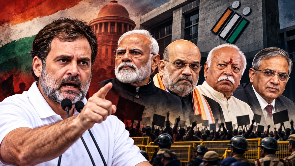 মোদী, শাহ, ভাগবত ও জ্ঞানেশের বিরুদ্ধে ‘দেশদ্রোহের’ জন্য ব্যবস্থা হবে: হুঁশিয়ারি রাহুলের