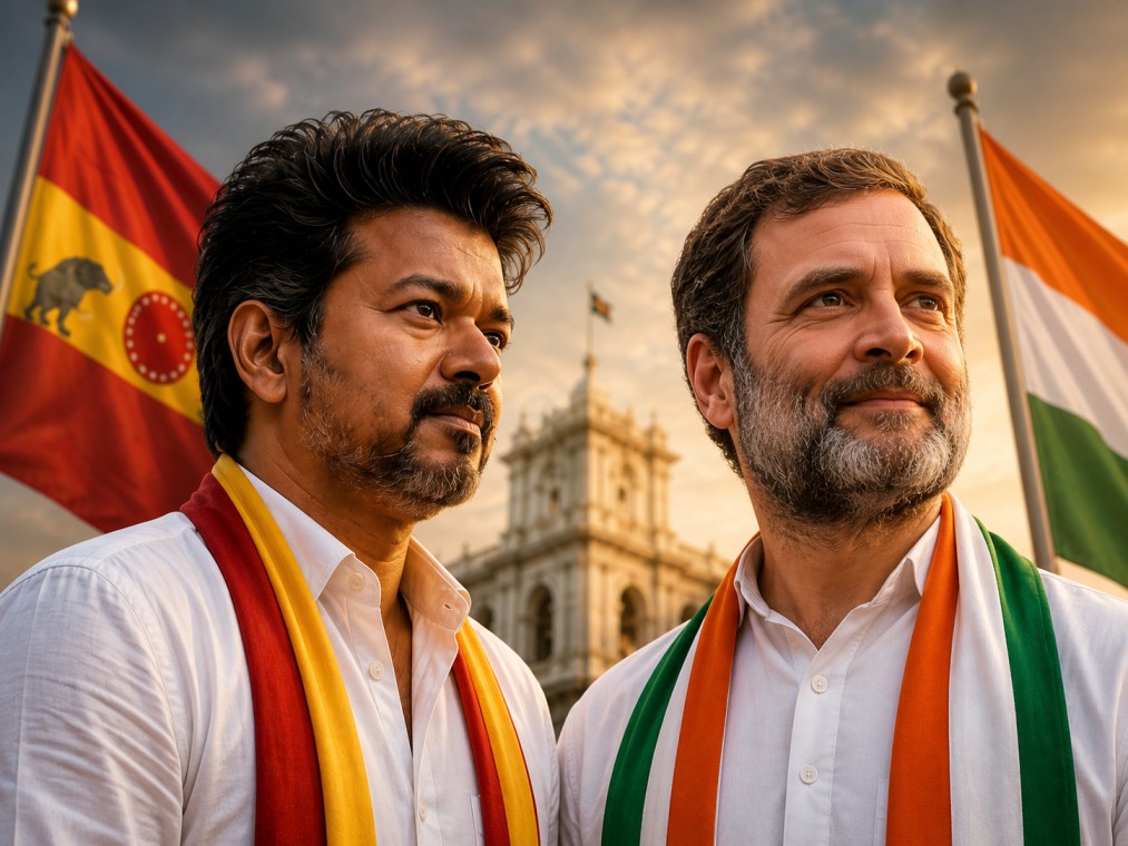 কংগ্রেসের মোড় ঘোরানো সিদ্ধান্ত: ডিএমকে-কে ছেড়ে বিজয়ের পাশে