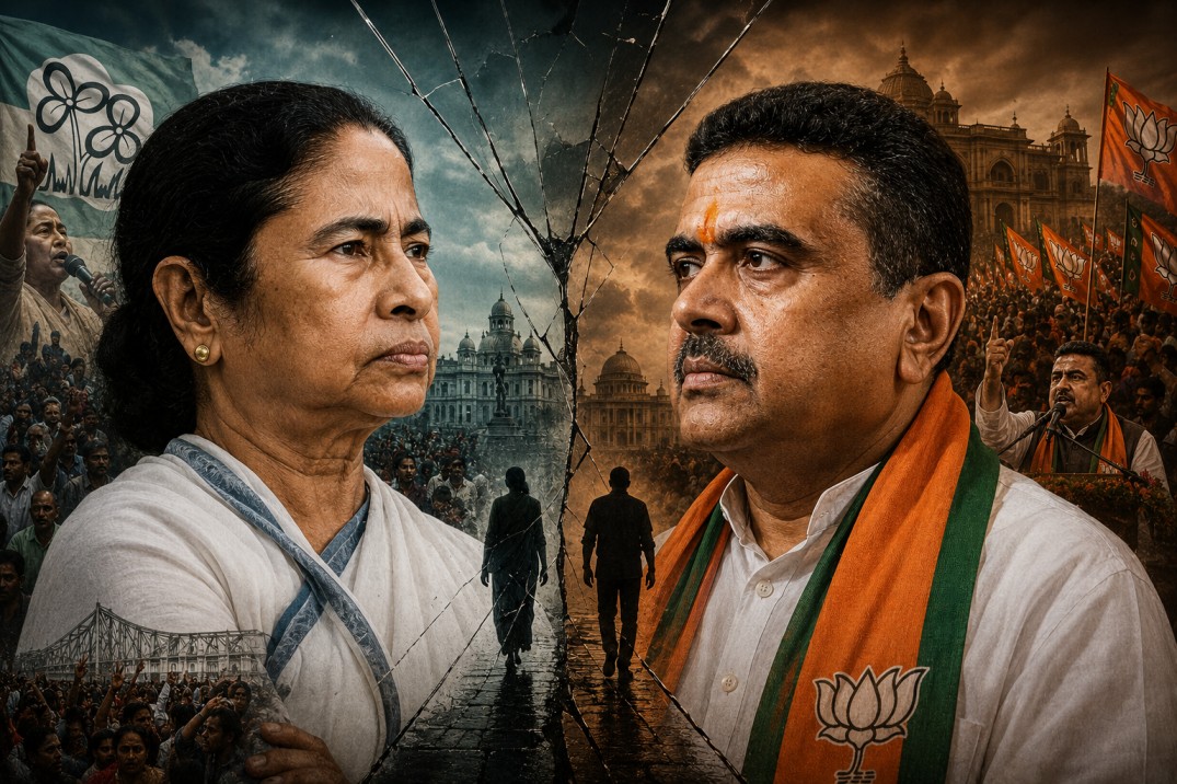 মমতা ও শুভেন্দু যেন একে অন‍্যের প্রতিবিম্ব