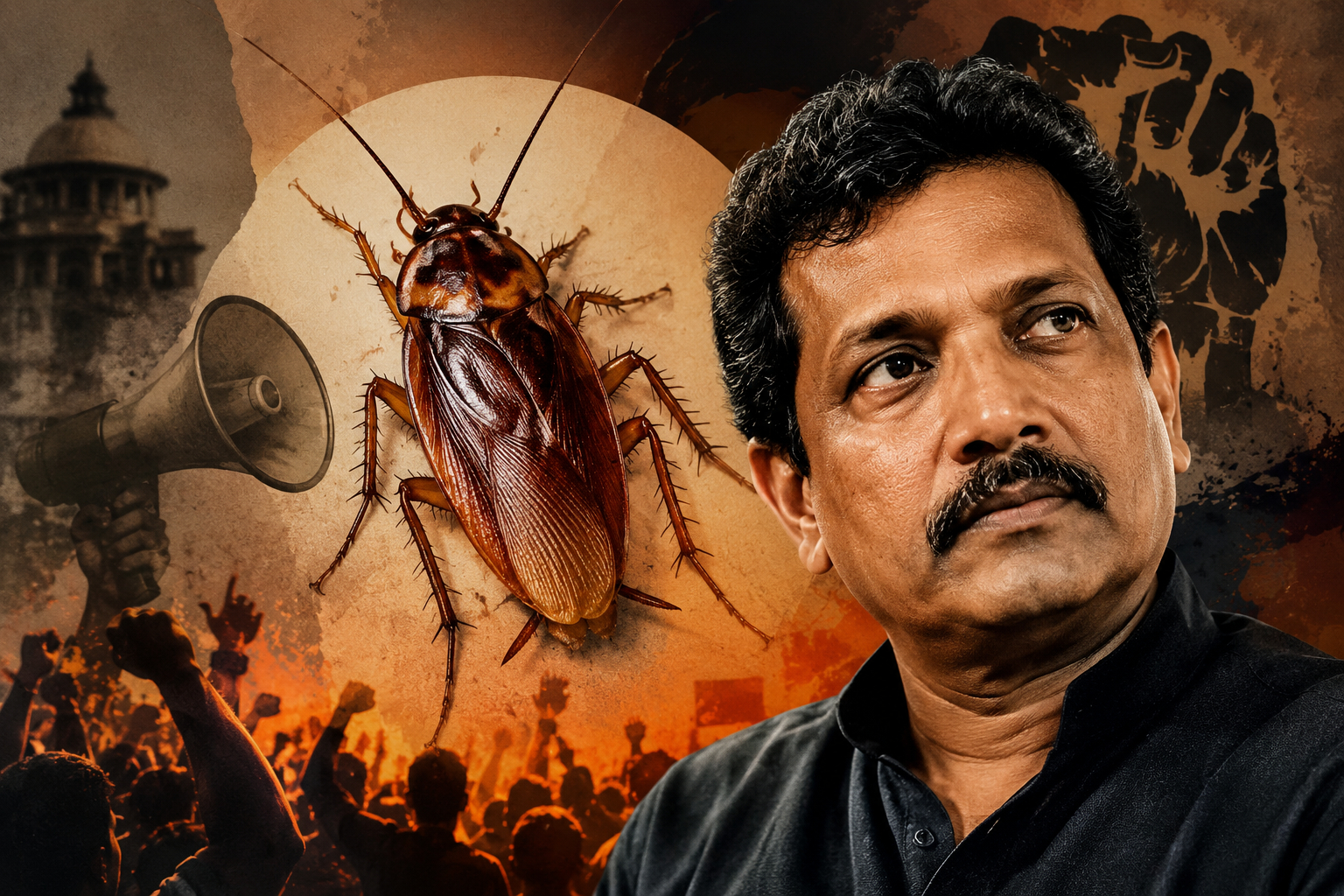 অভিজিৎ দীপকে, তেলাপোকার প্রতীক এবং প্রতিবাদের নতুন রাজনৈতিক ভাষা