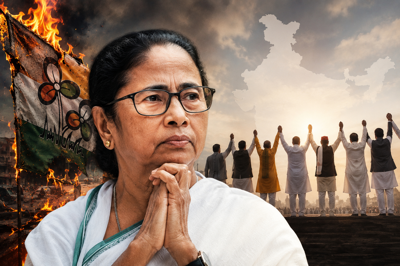 বিদ্রোহের আগুনে দগ্ধ তৃণমূল, ‘ইন্ডিয়া’ জোটেই এখন মমতার শেষ ভরসা?