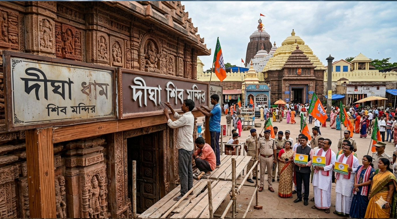 দিঘার মন্দিরের নাম থেকে বাদ ‘ধাম’, ওডিশার দাবিতে নতি স্বীকার বিজেপি সরকারের