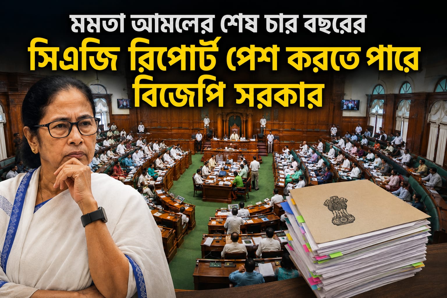 মমতা আমলের শেষ চার বছরের সিএজি রিপোর্ট পেশ করতে পারে বিজেপি সরকার