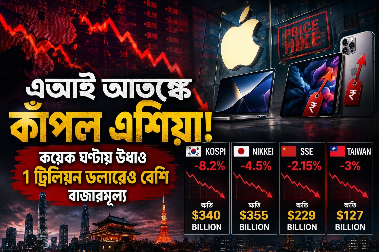 ১ ট্রিলিয়ন ডলার উধাও!