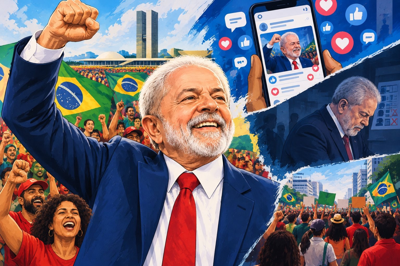 Street protests, a surge on social media: Lula’s historic comeback from the brink of defeat