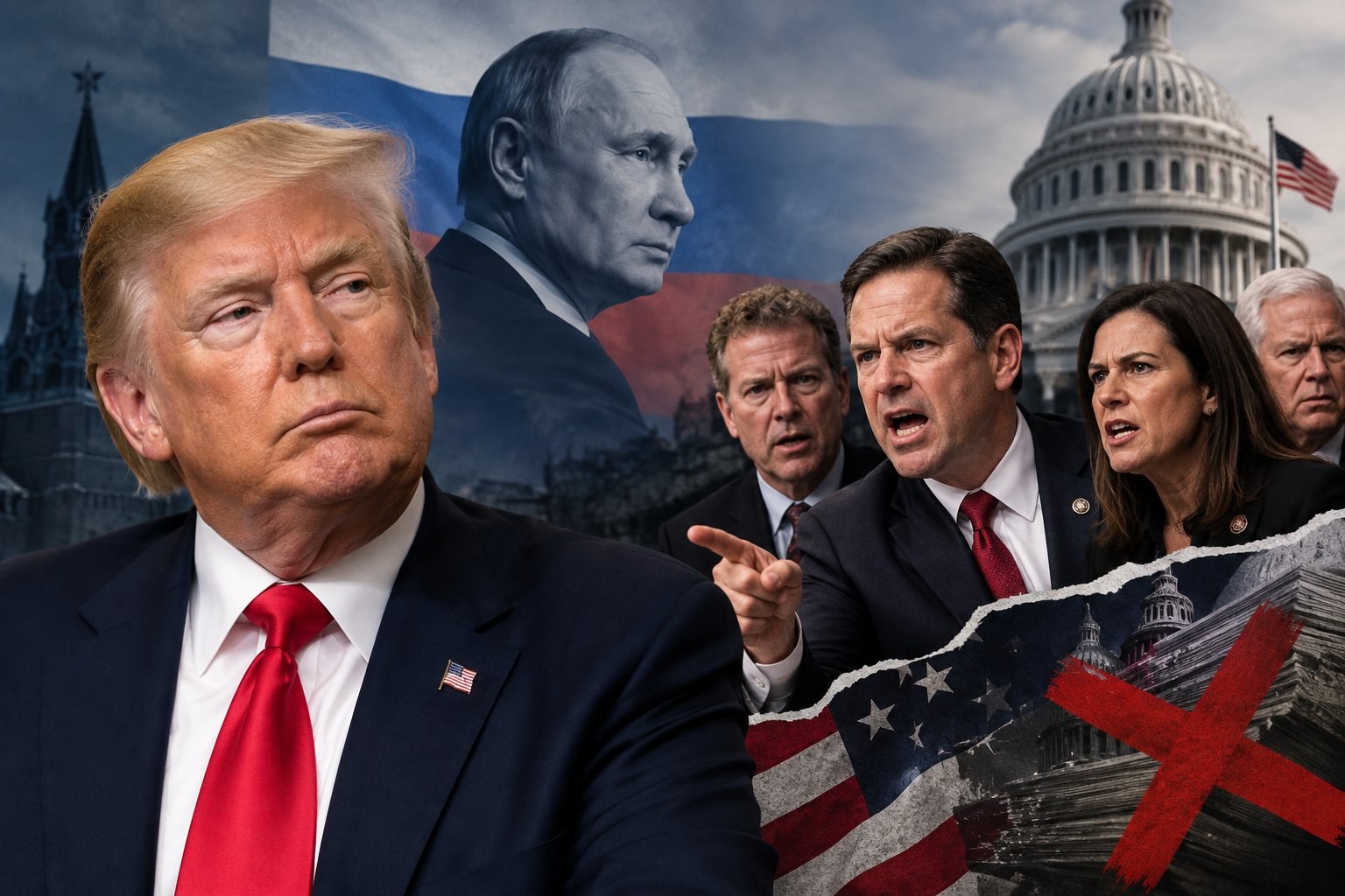 Some Republicans are angry at Trump's soft stance on Russia, threatening to withdraw support for funding