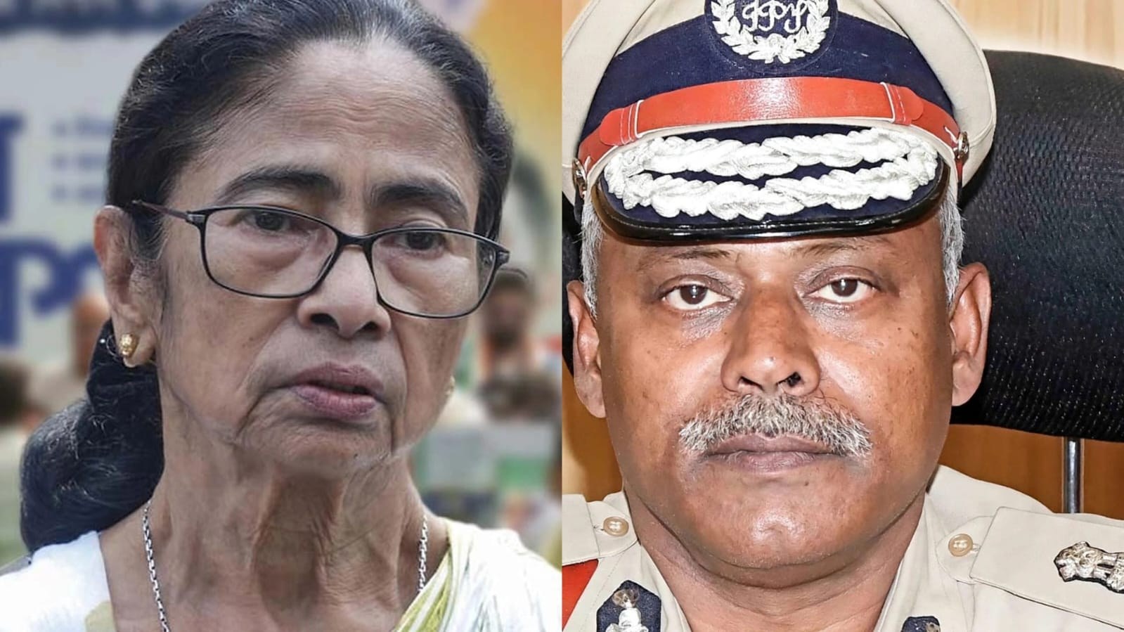 প্রাক্তন মুখ্যমন্ত্রী মমতা বন্দ্যোপাধ্যায় ও কলকাতার পুলিশ কমিশনার অজয়কুমার নন্দ।