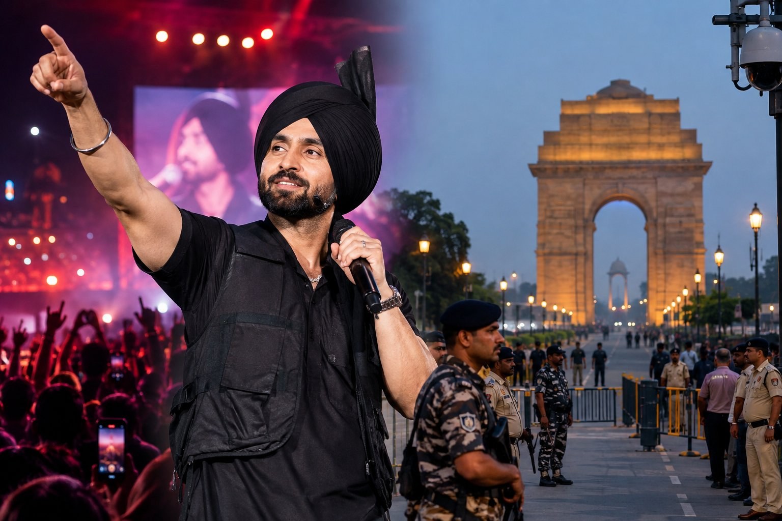 Two thousand guards, car-free zone: Police give clearance for Diljit's concert in Delhi