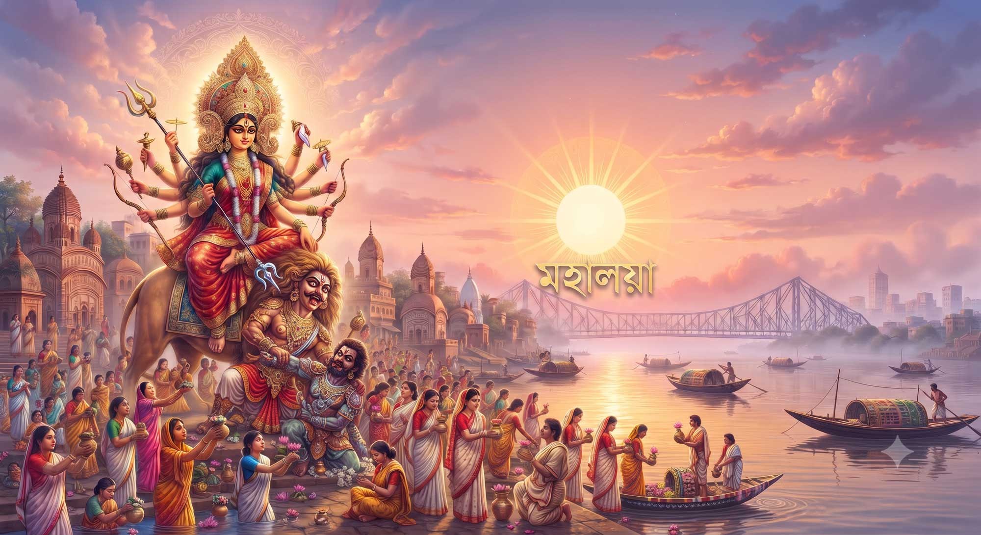 মহালয়া ২০২৬: ভোরে চণ্ডীপাঠ ও তর্পণে মর্ত্যে দেবীপক্ষের শুভ সূচনা