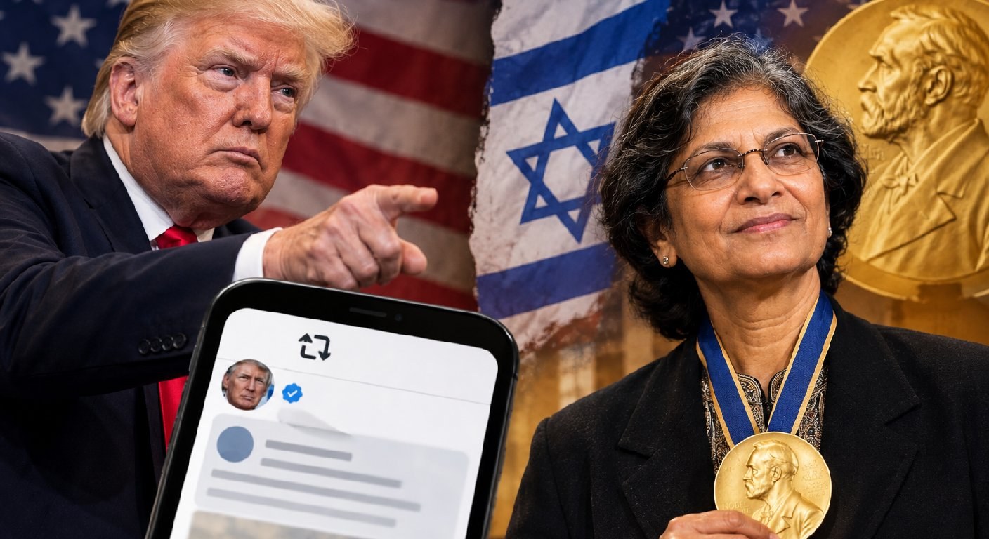 'Pillai is anti-American and anti-Israel': Trump reposts post attacking Nobel laureate