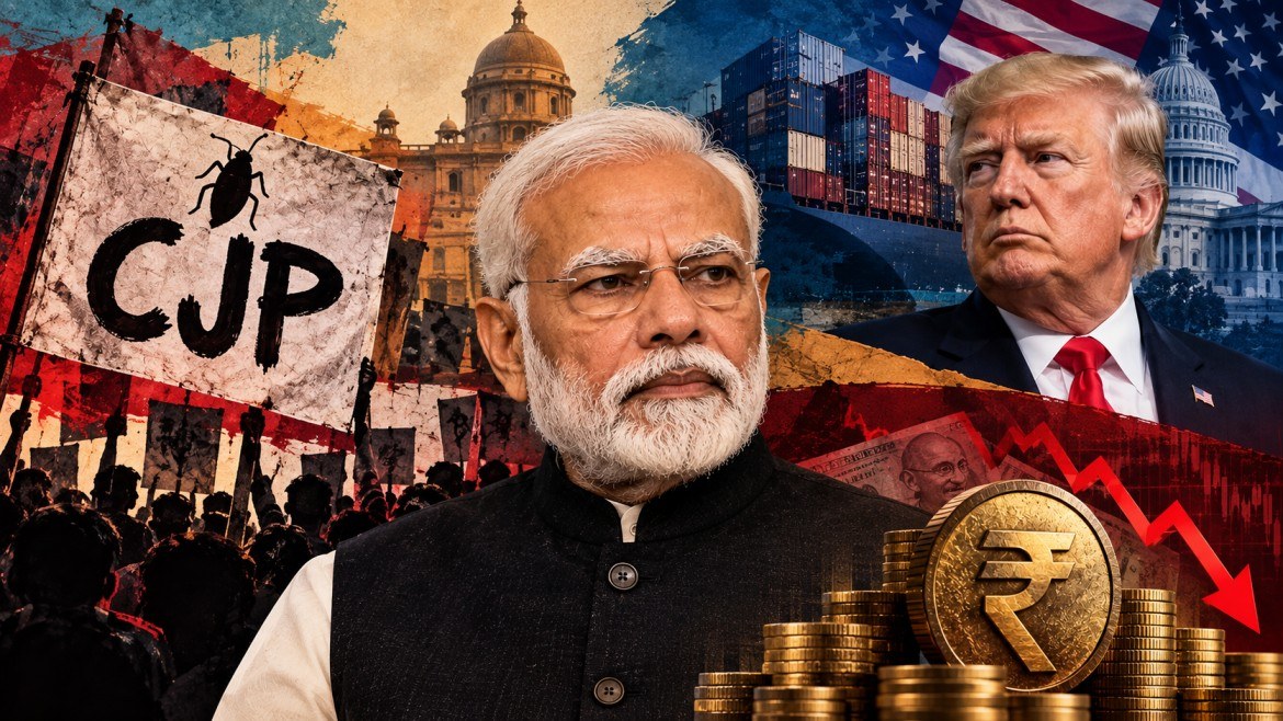 যুববিক্ষোভ, মার্কিন চাপ ও টাকার পতন: ক্ষমতার কঠিনতম পরীক্ষার মুখে মোদী?